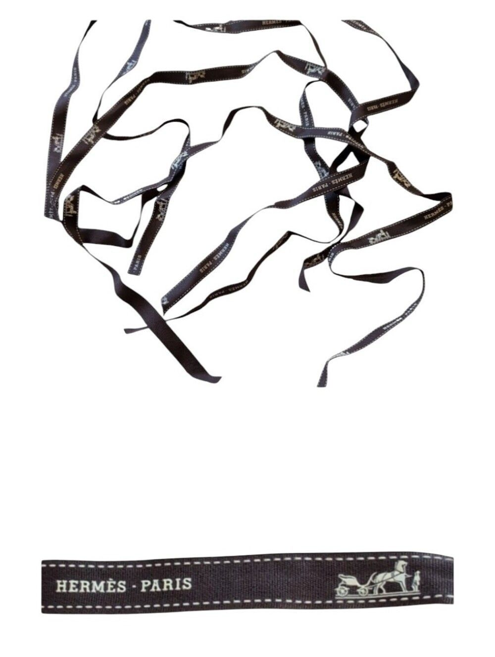 Hermes Paris Ribbon Four Pieces Total Length= 133in
